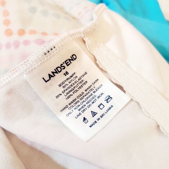 Land's End 2 Piece Girl's Tankini Size 16 - Picture 7 of 8